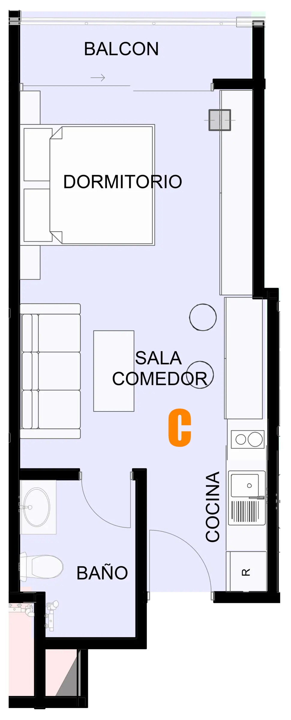 Plano de Torre Altamira - 2C