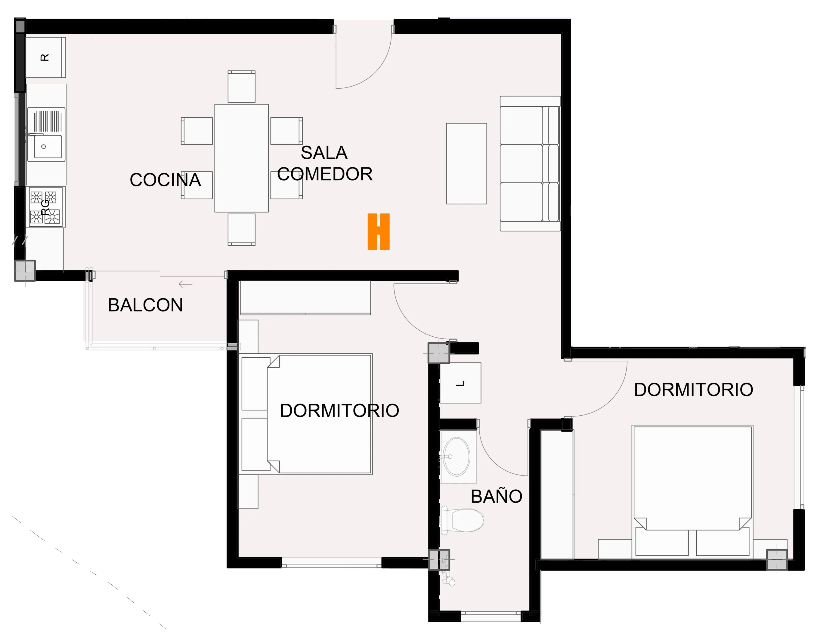 Plano de Torre Altamira - 1H