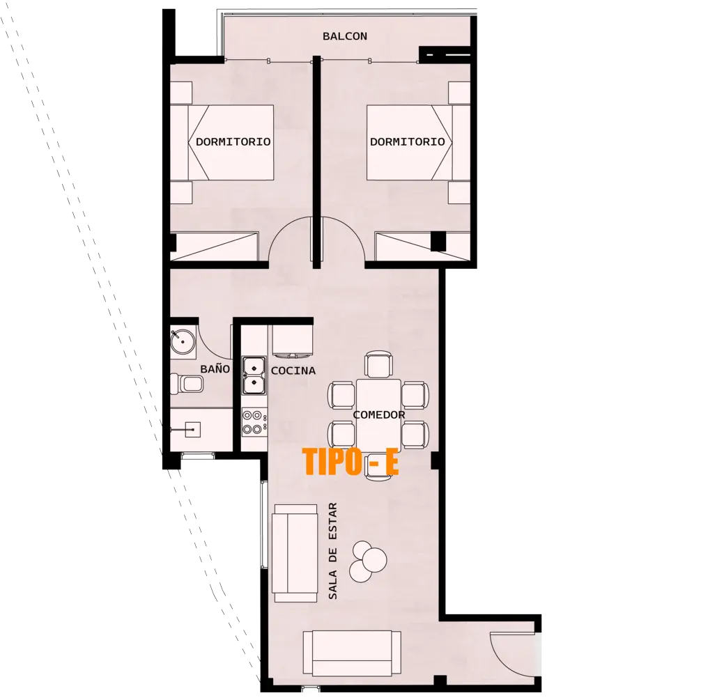 Plano de Torre Río Vida - 1E